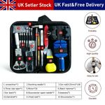 146pcs WATCH REPAIR TOOL KIT WATCHMAKER BACK CASE REMOVER OPENER SPRING PIN BAR