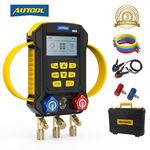 AUTOOL LM160 Refrigeration Manifold Gauge Set HVAC Vacuum Pressure Temp Tester