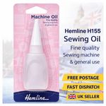 Hemline Fine Quality Sewing Machine Oil Bottle 20ml (3/4 fl.oz.) One Or Two