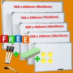 MAGNETIC WHITEBOARD SMALL LARGE WHITE BOARD DRY WIPE NOTICE OFFICE SCHOOL HOME