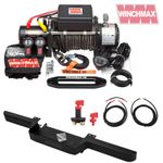 LAND ROVER DEFENDER WINCH + WINCH BUMPER + WIRING KIT + ISOLATOR  COMBO