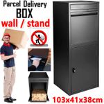 Large Parcel Delivery Drop Box Lockable Secure Outdoor Waterproof Letter Postbox