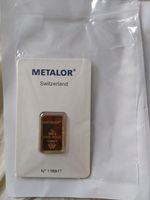 5grams 24 Carrat Gold Bullion Bar METALOR SEALED FROM ATKINSONS.