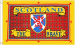 Scotland the Brave Polyester Flag - Choice of Sizes