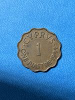Cyprus - 1944 George Vl Bronze 1 Piastre Coin
