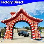 New Design Airblown Gingerbread Arch Inflatable Christmas Entrance Archway