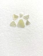 0.64cts Natural Yellow Polki Diamonds 3.5 - 8.0 mm Slice Loose Diamond lot