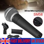 For Shure SM58S Dynamic Vocal Microphone with On/Off Switch UK