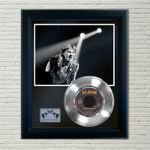 Def Leppard "Pour Some Sugar On Me" Framed 45 Platinum Record Display