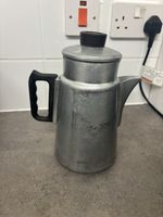 Vintage Aluminium Stove Top Coffee Percolator Pot Swan Brand - Made In Britain