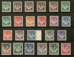 NORTHERN RHODESIA SG25-45 the full 1938-52 GVI set inc a couple of shades MNH
