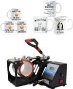 Mug Heat Press Machine Sublimation Printing for Latte Mugs, Durham Mugs,MD-110