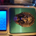 Hand Poured 999 Silver Lady With Headress rare