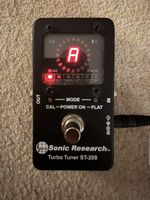 Sonic Research Turbo Tuner ST-200 Strobe Tuner Pedal - True Strobe Accuracy