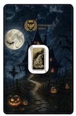 Germania Mint Halloween 1/100oz .999 Gold Bar