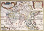 Original Antique Map 1717 ASIA, L'Asie Genuine Nicolas De Fer hand coloured map