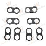 8pcs Aluminium Hose Separator Clamp Fitting/Connector 10AN Oil Fuel/Hose Line