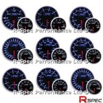 ANY 3 GAUGE OFFER - New 52mm Prosport  Blue / White Turbo Boost Oil Water Temp 