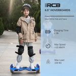RCB 6.5" Hoverboard for Kids – Self-Balancing Scooter with Bluetooth & LEDs