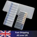 Battery Storage Box 4/10 Slots AA/AAA 18650 Holder Case Organizer Plastic
