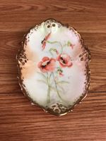 Vintage BRC Moliere Germany Oval Dish Poppy Design 