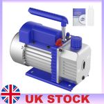 3.5CFM 1/3HP Vacuum Pump HVAC Refrigeration R134A Adapter Pressure Gauge A/C UK.