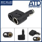 Twin Cigarette Lighter Socket Adapter Dual Car Cigar Charger 12v 24v Two Ports