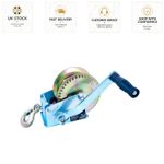 Versatile Boat & Trailer Hand Winch with Secure Locking & 5 Mounting Slots