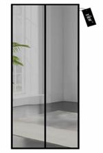 Magnetic Black Mesh Window Insect Screen Curtain 100 x 210 cm