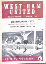 West Ham United V Birmingham City - 1964/65 FA Cup 3R - 9th January 1965