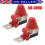 2Set 60-300A Terminal Fuse Block Kit Fuse Max Voltage 58V For Car Marine Boat RV