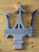 Metal Maserati Dealership sign Garage Large Auto Showroom Art Gran Turismo Ghibl