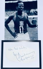 McDonald Bailey Trinadadian Athletics Legend , Original 10 x 8 Signature Piece