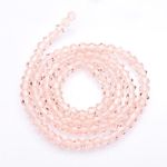Pink Czech Crystal Beads Faceted Bicone 4mm Strand Of 90+