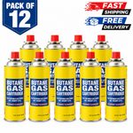 12 XButane Gas Bottles Canisters for Portable Stoves Cookers Grill Heaters Weed