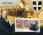 FIRST TRAINS Trevithick CATCH-ME-WHO-CAN Train Stamp Sheet (2022 Sierra Leone)