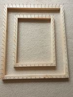 Frame/loom to make pom pom blanket with design  31 x 26 