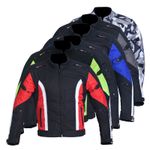 Men's Motorbike Motorcycle Jacket Waterproof Textile Biker CE Armoured Cordura