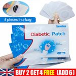 6Pcs Diabetic Patch Herbal Cure Lower Blood Glucose Treatment Balance Plaster UK