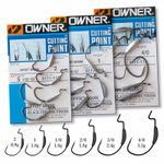 Offset Hooks Weighted Wide Gap Weedless Soft Lures Bait Worm Pike Perch