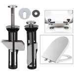 2PC Heavy Duty Toilet Seat Fastener Bolt kit, Universal Toilet Seat Bolt Kit NEW