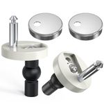 2pcs Quality Top Fix WC Toilet Seat Hinge Fittings Screws Quick Release Hinges