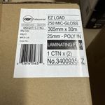 GBC Ezload Laminating Film Rolls 250 micron 305 mm x 30m Gloss (2 Pack)3400935EZ