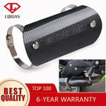 Universal Motorcycle Exhaust Muffler Heat Shield Adjustable Mounting Clamps UK