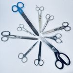 10 Vintage Scissors Job Lot Sheffield Germany Sewing Pinking Display Bundle