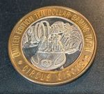 $10 Silver Strike Ltd Ed - Dodgem ? - Circus Circus Las Vegas - .999 Fine Silver