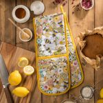 Double Oven Glove Ulster Weavers Bee Keeper 100% Cotton Natural