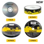 Blank CD Recordable Discs Sleeves Maxell Audio Media CD-R 700MB - 52x - 80min