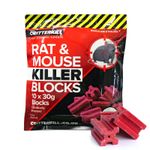 CritterKill Rat Mouse Killer Poison Ruby Blocks Bait Rodent Control Bait Sachets