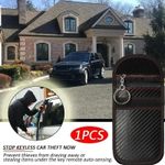 2X RFID BLOCKING CAGE CAR KEY SIGNAL BLOCKER FARADAY POUCH CASE FOB KEYLESS